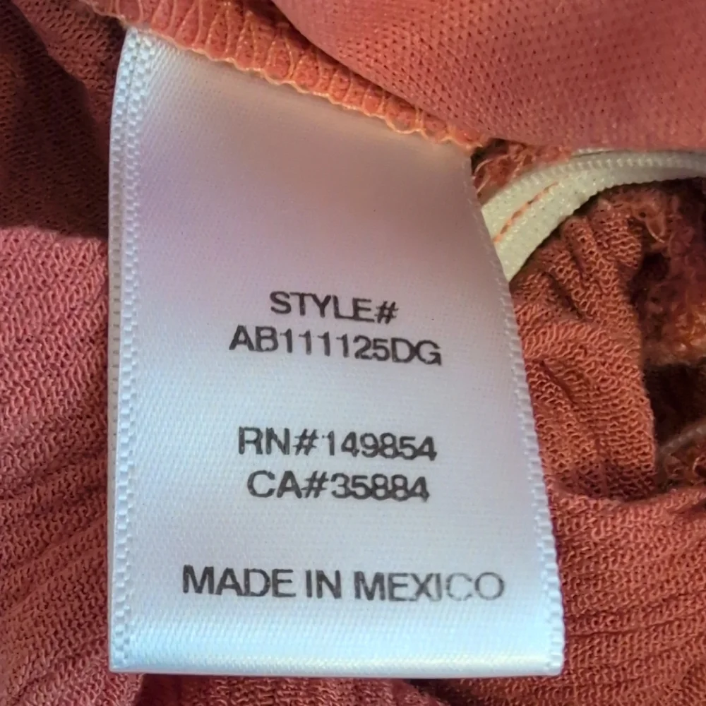 Sadie & Sage Terracotta Wrap Crop Blouse M            C157